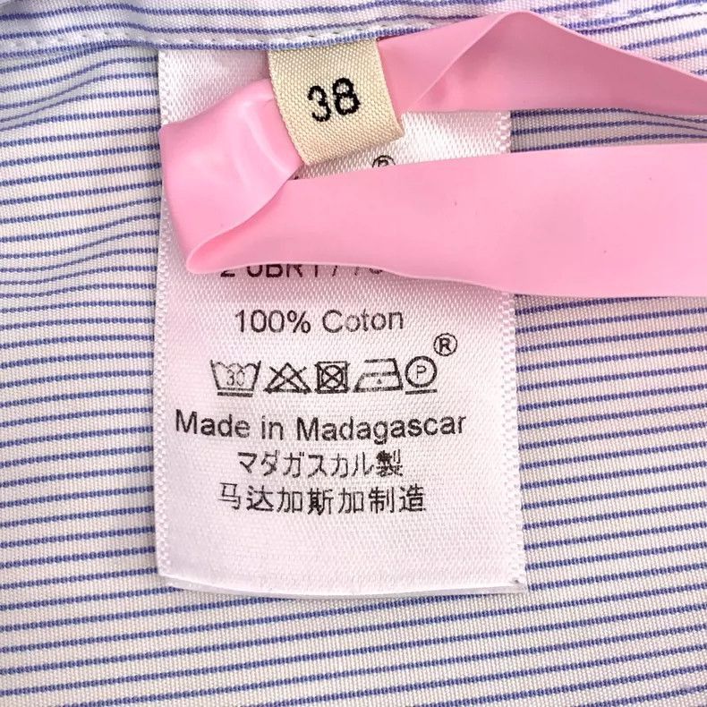 Celine Celine Light Blue Cotton Long Sleeve Shirt Size S / US 4 / IT 40 - 6 Thumbnail