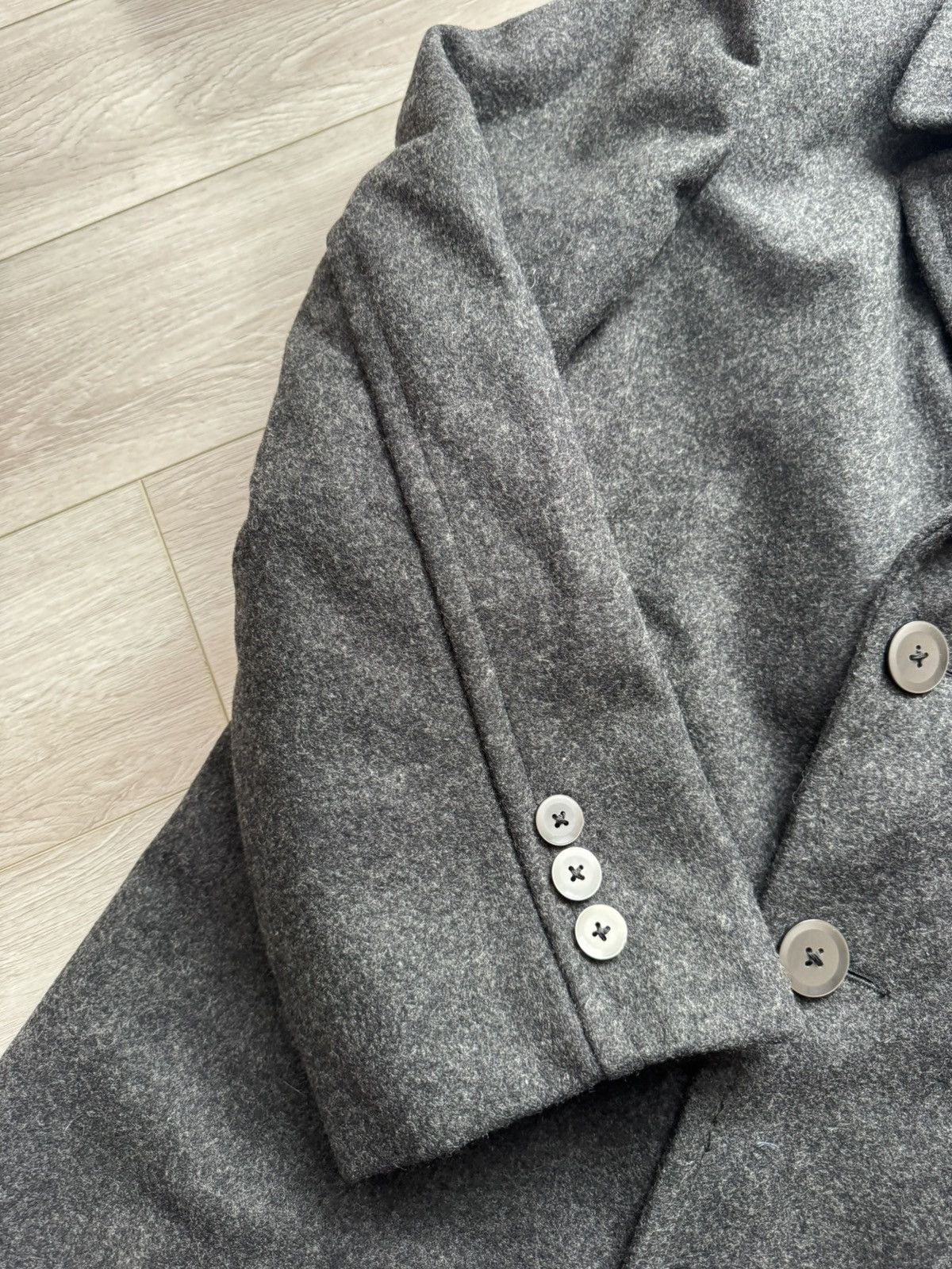 Japanese Brand Vintage Double Breasted Wool Coat – China Made – 90s Era Size US M / EU 48-50 / 2 - 5 Thumbnail