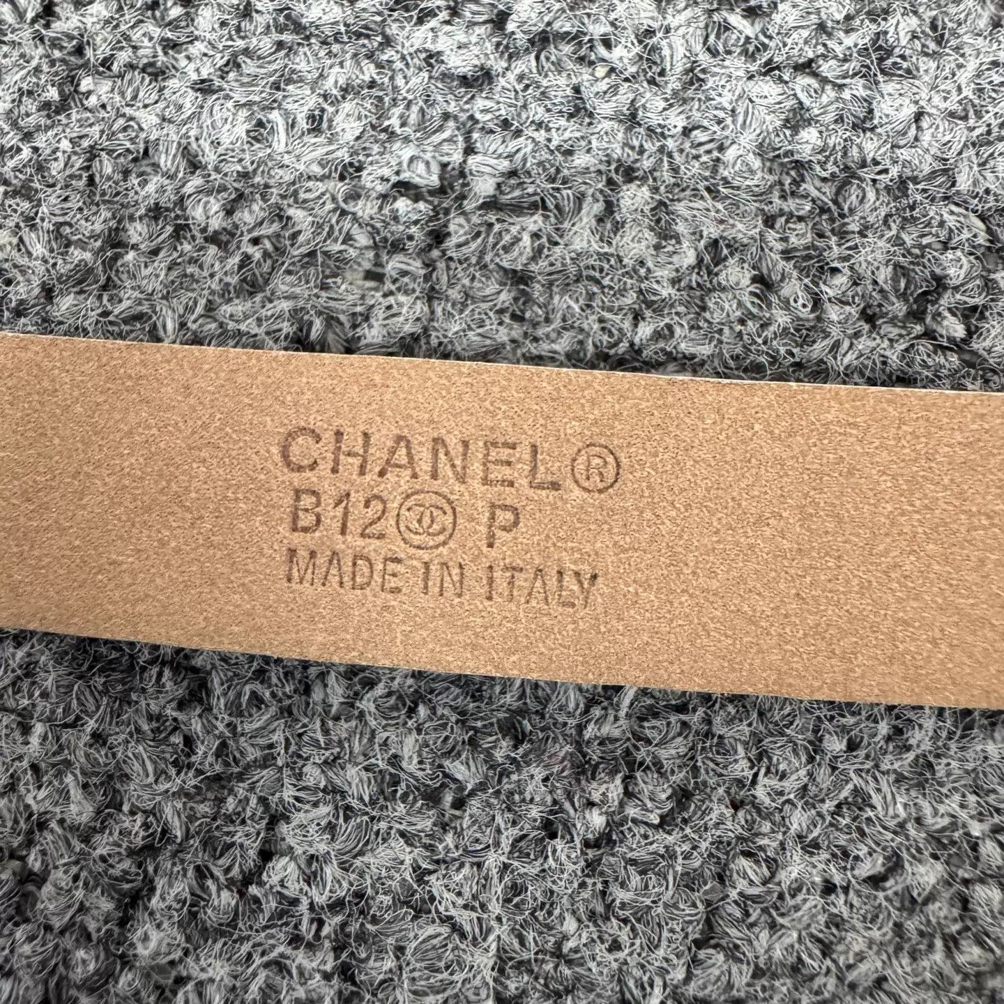 Chanel Chanel Camellia CC Silver Black Buckle Belt 99 New Size ONE SIZE - 7 Thumbnail