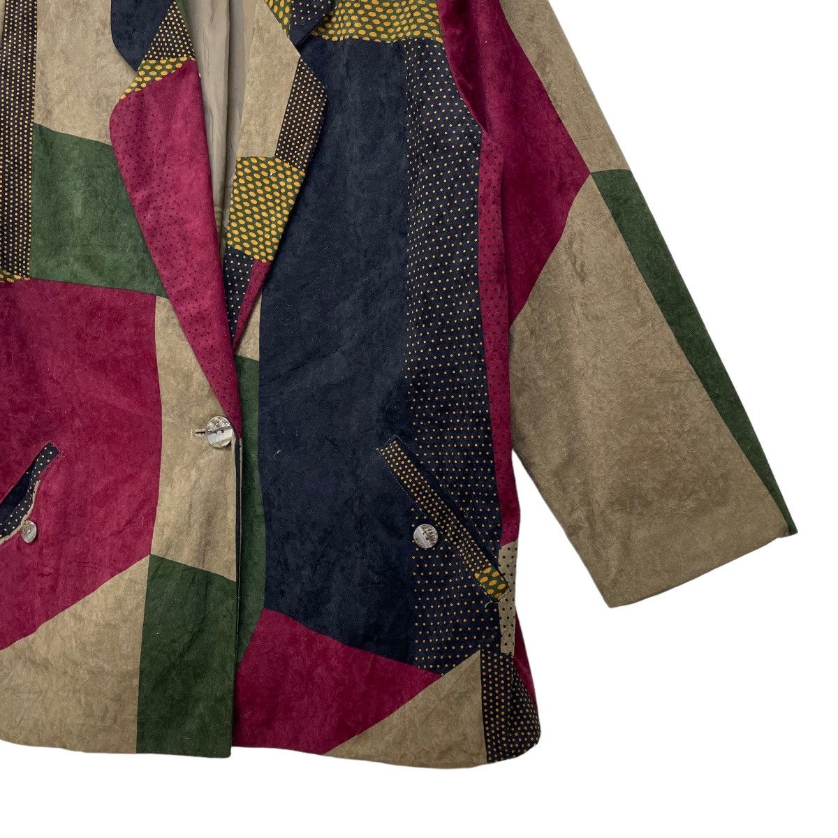 Homespun Knitwear × Japanese Brand Japanese Brand Fashion Elegance Patchwork Style Size M / US 6-8 / IT 42-44 - 5 Thumbnail