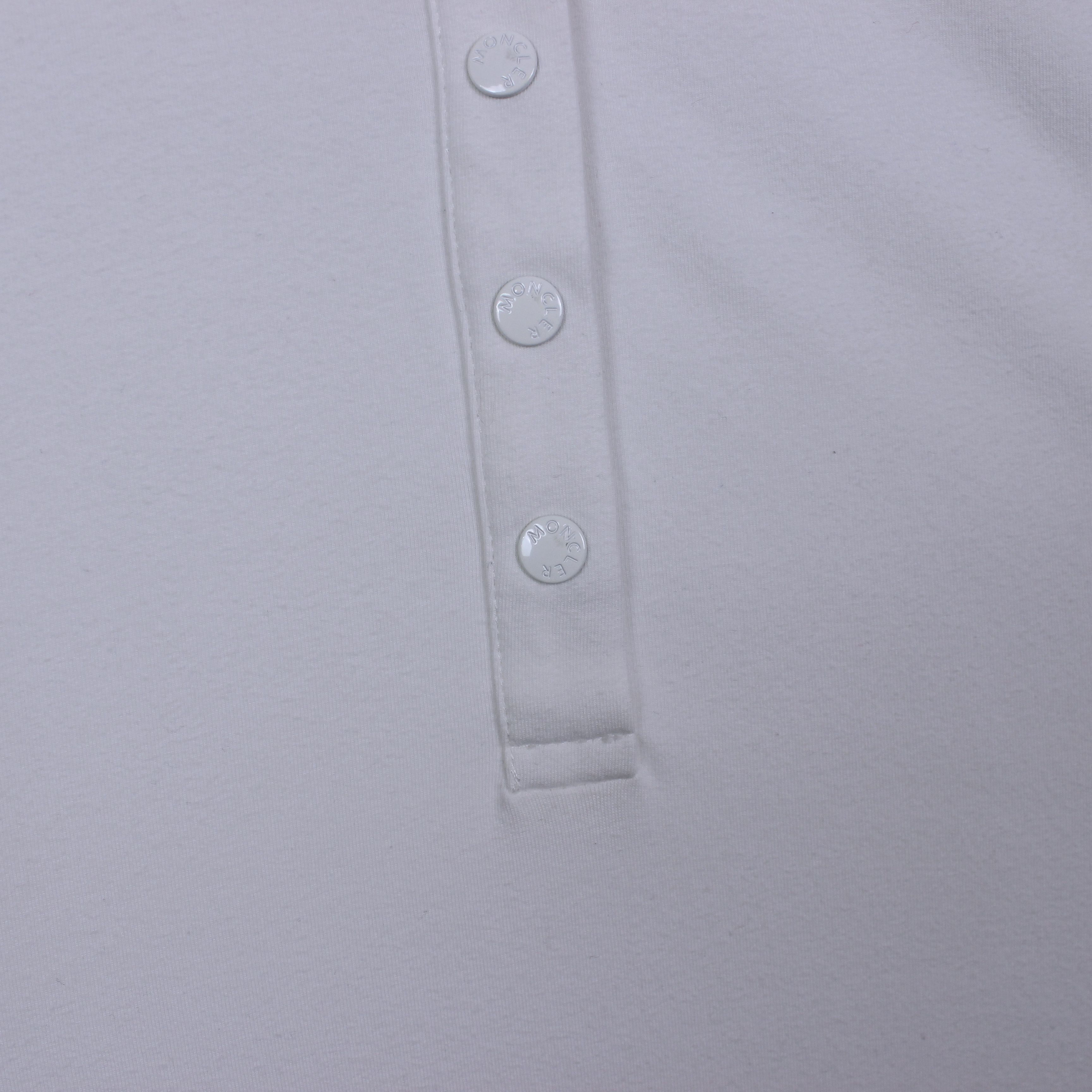 Moncler Moncler polo shirt women cotton white M L Size L / US 10 / IT 46 - 8 Thumbnail