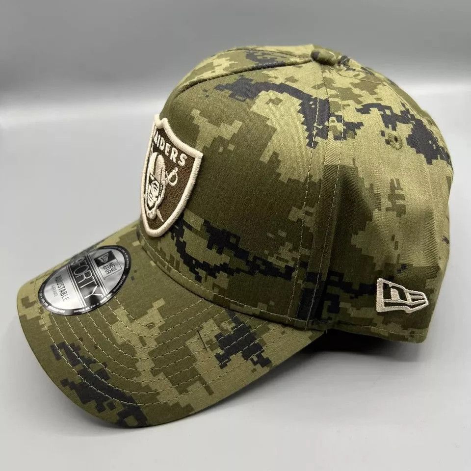 New Era Las Vegas Raiders Hat Men Camo 9Forty New Era Snap Back Cap Size ONE SIZE - 2 Thumbnail