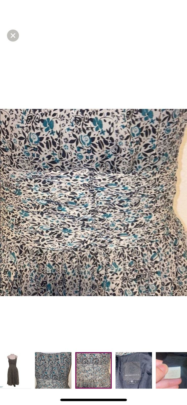 Anthropologie Anna sui for anthropolgie floral dress size 6 Size M / US 6-8 / IT 42-44 - 3 Thumbnail