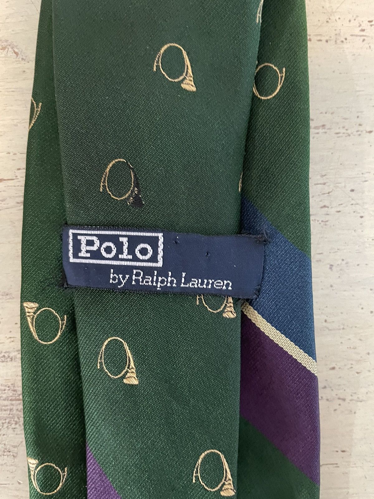 Polo Ralph Lauren × Vintage The Polo Tie in Spaced Horns Print Size ONE SIZE - 7 Thumbnail