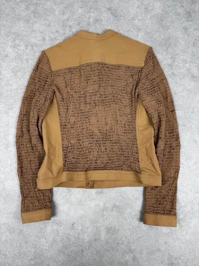 Vintage Plein Sud Beige Textured Net Fabric Jacket Size S / US 4 / IT 40 - 4 Thumbnail