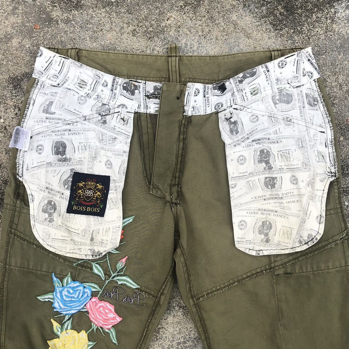 Japanese Brand Japanese Boisbois Distressed Embroidered Cargo Pants Size US 32 / EU 48 - 18 Thumbnail