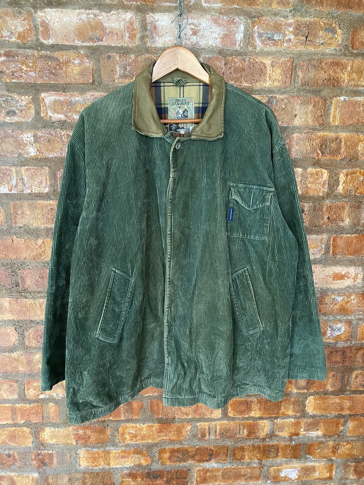 Nigel Cabourn 1990s Nigel Cabourn corduroy heavy leather collar Size US XL / EU 56 / 4 - 2 Thumbnail