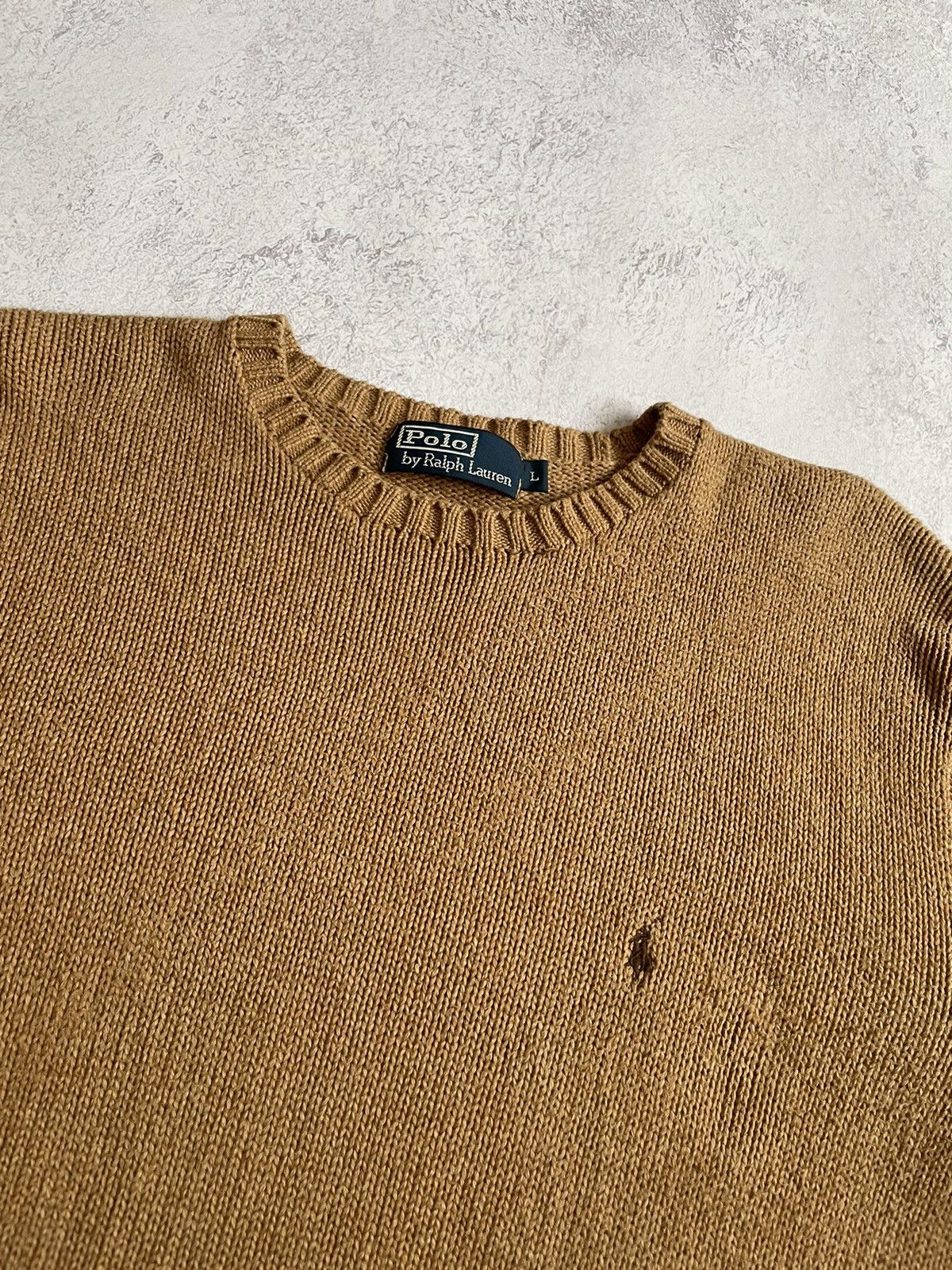 Vintage Vintage Polo Ralph Lauren Knit Sweater Size US L / EU 52-54 / 3 - 3 Thumbnail