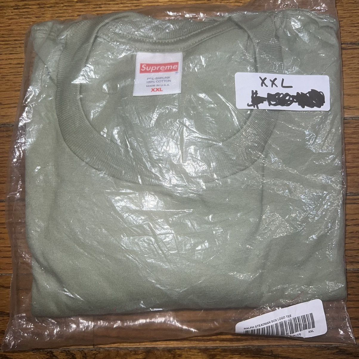 Supreme Supreme Ralph Steadman Box logo Light Olive Size: XXL Size US XXL / EU 58 / 5 - 3 Thumbnail