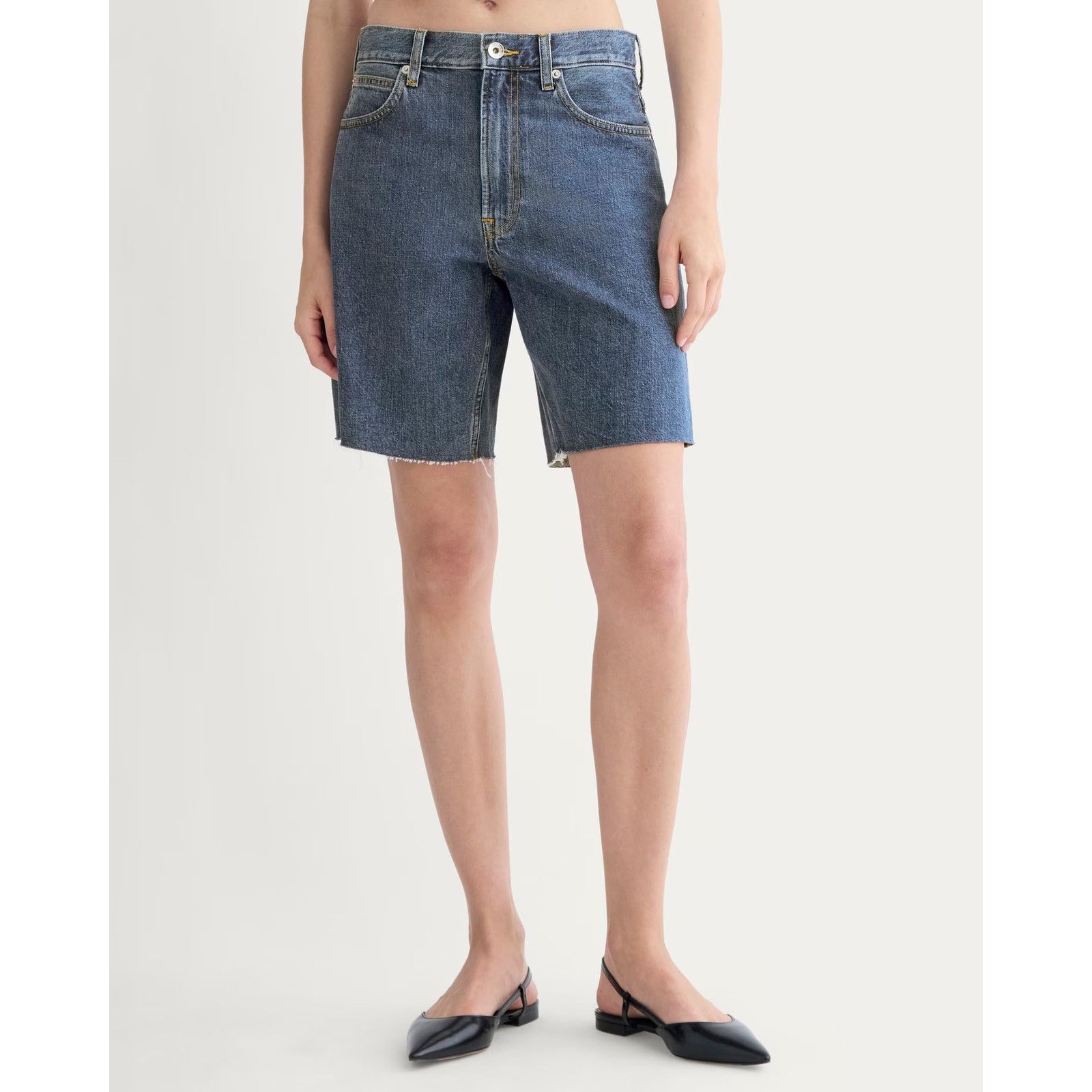 Everlane $108 New Everlane The OG Baggy Jean Short - Medium Wash - 26 Size 26" / US 2 / IT 38 - 2 Thumbnail
