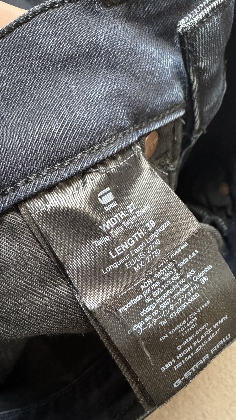 Le Grande Bleu (L.G.B.) Flared G-Star Triple Bootcut Black Jeans ifsixwasnine lgb Size 27" / US 4 / IT 40 - 6 Thumbnail