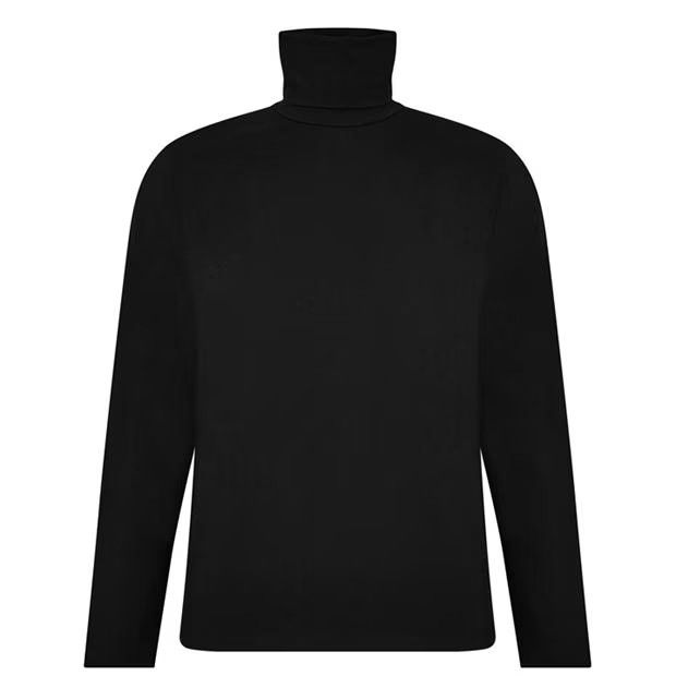 o1g2r1mq0424 Roll Neck T- Shirts in Black