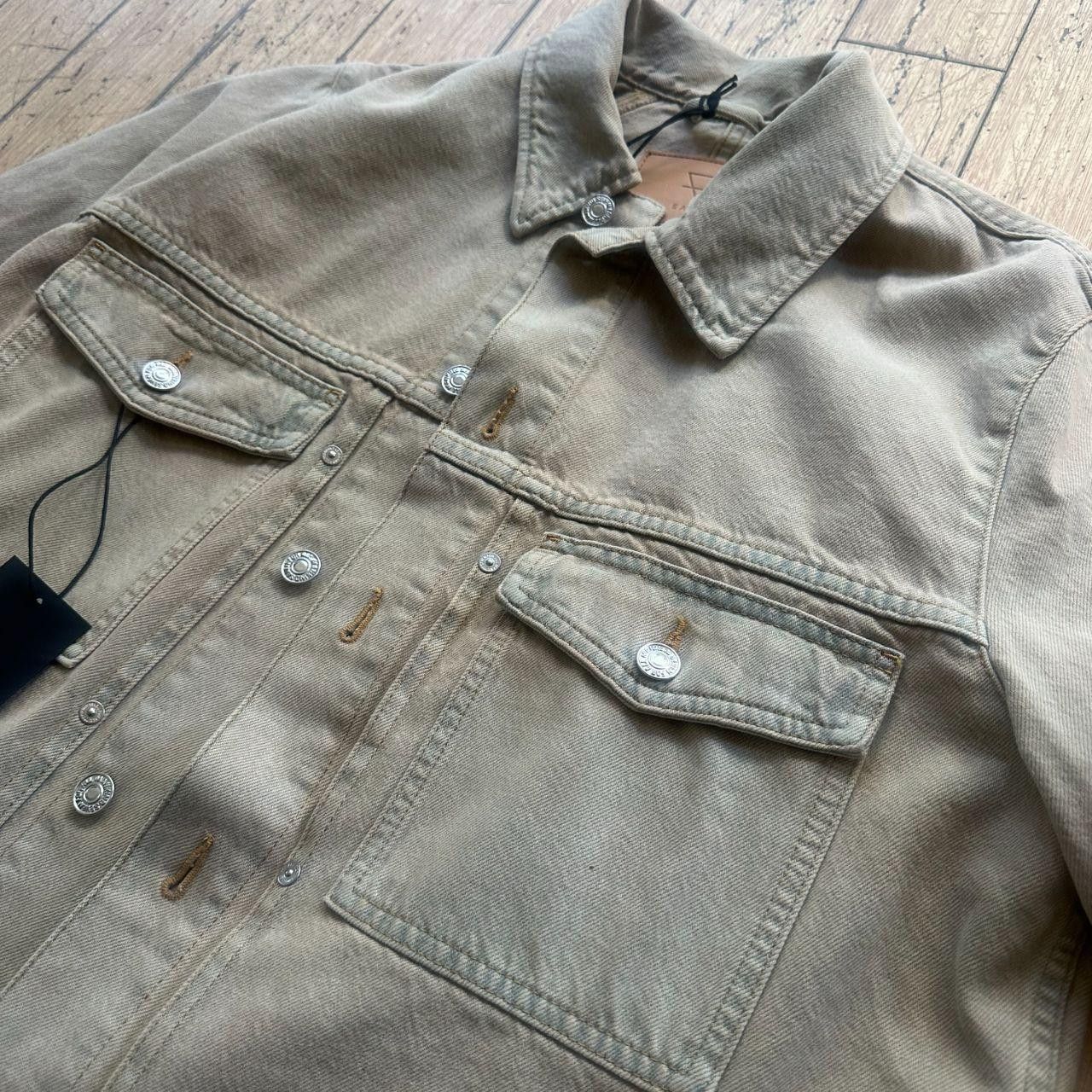 7 For All Mankind 7 For All Mankind Men's Cream and Blue Jacket Size US M / EU 48-50 / 2 - 2 Thumbnail
