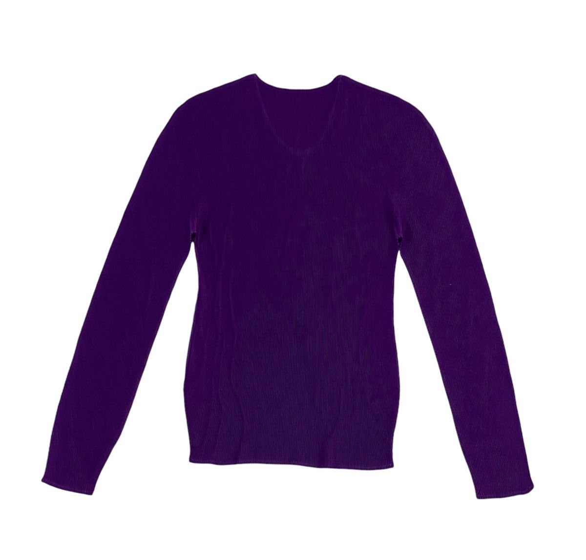 Issey Miyake × Pleats Please Issey Miyake Pleats Please Pleated Purple Long Sleeve Size L / US 10 / IT 46 - 3 Thumbnail