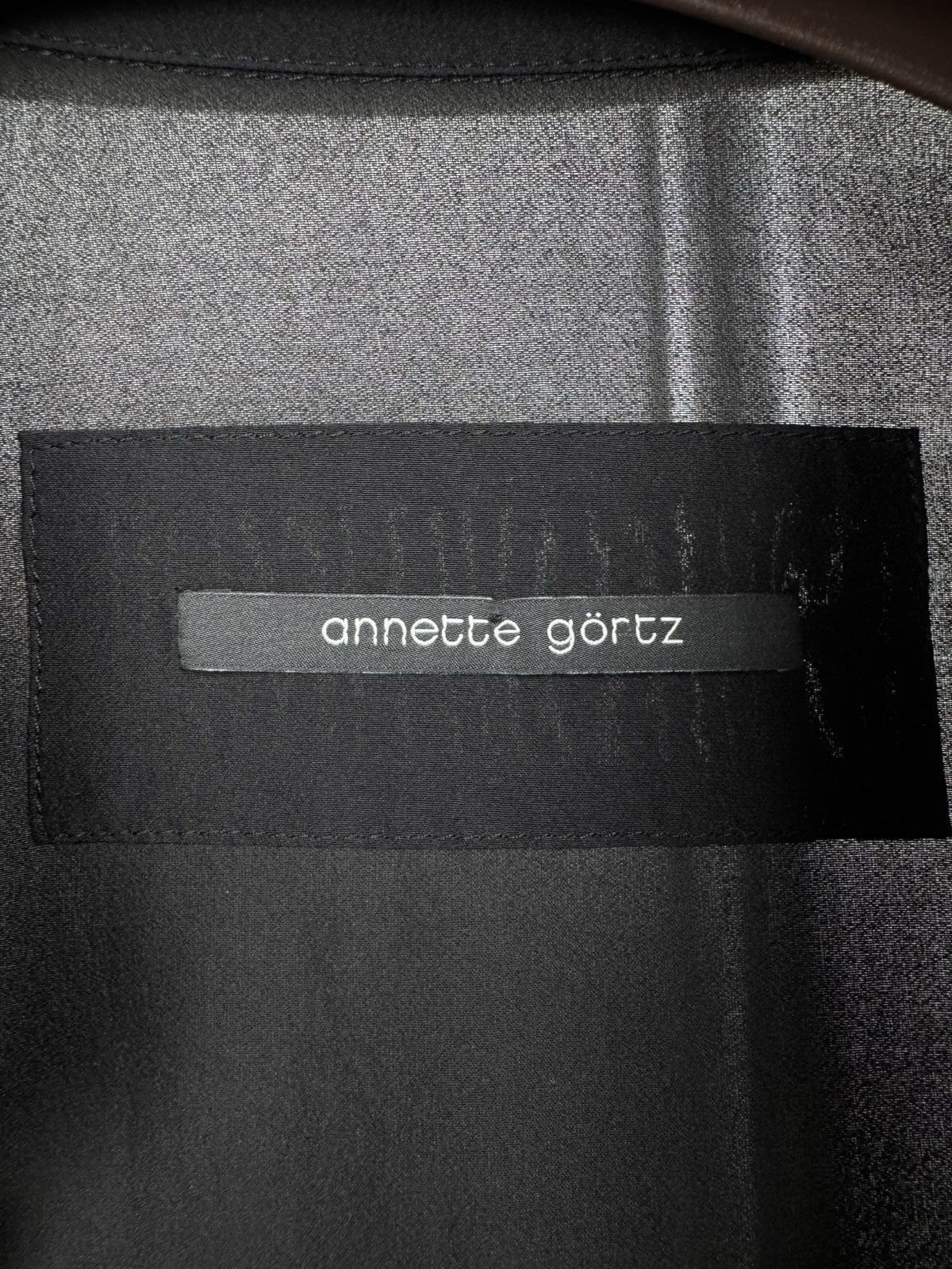 Annette Gortz Annette Gortz Black viscose silk avant garde blouse Size L / US 10 / IT 46 - 9 Thumbnail