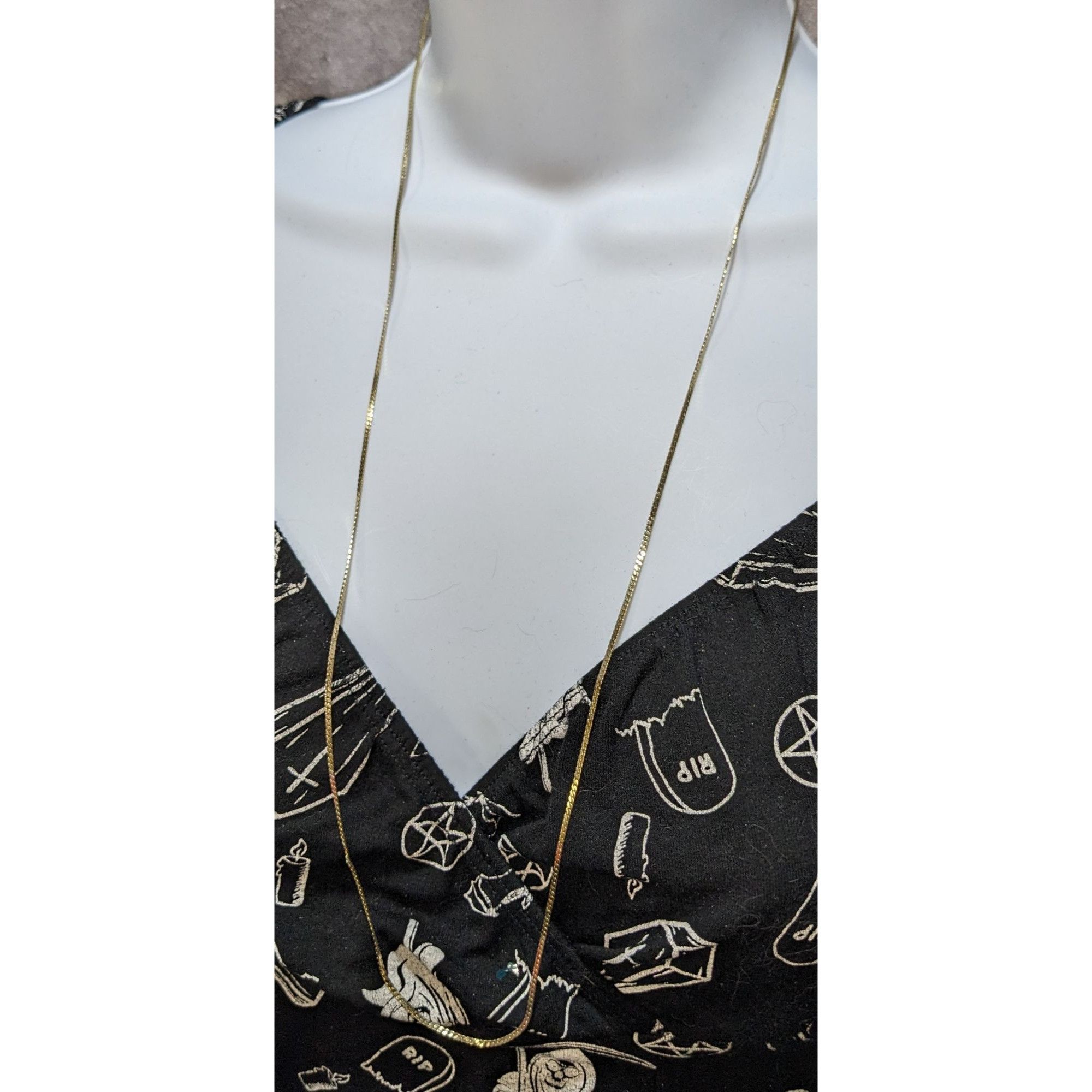 Other Classic Elegant Bright Gold-Tone Chain Necklace Size ONE SIZE - 5 Thumbnail