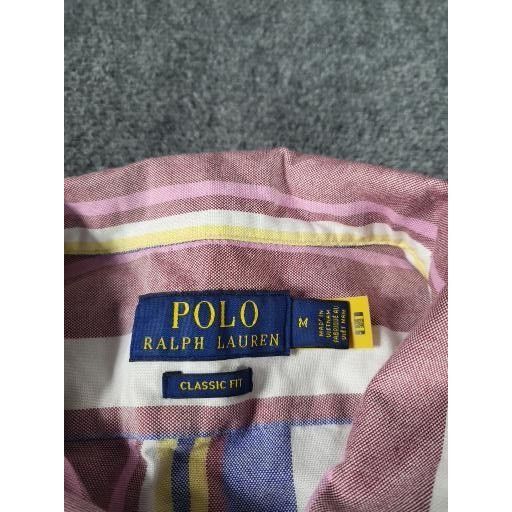 Polo Ralph Lauren Polo Ralph Lauren Classic Fit Sz M Striped Button Up Short S Size US M / EU 48-50 / 2 - 7 Thumbnail