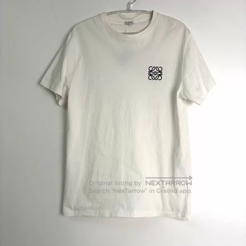 Loewe Loewe Classic Embroidered Logo Short Sleeve T-Shirt Size M / US 6-8 / IT 42-44 - 1 Thumbnail