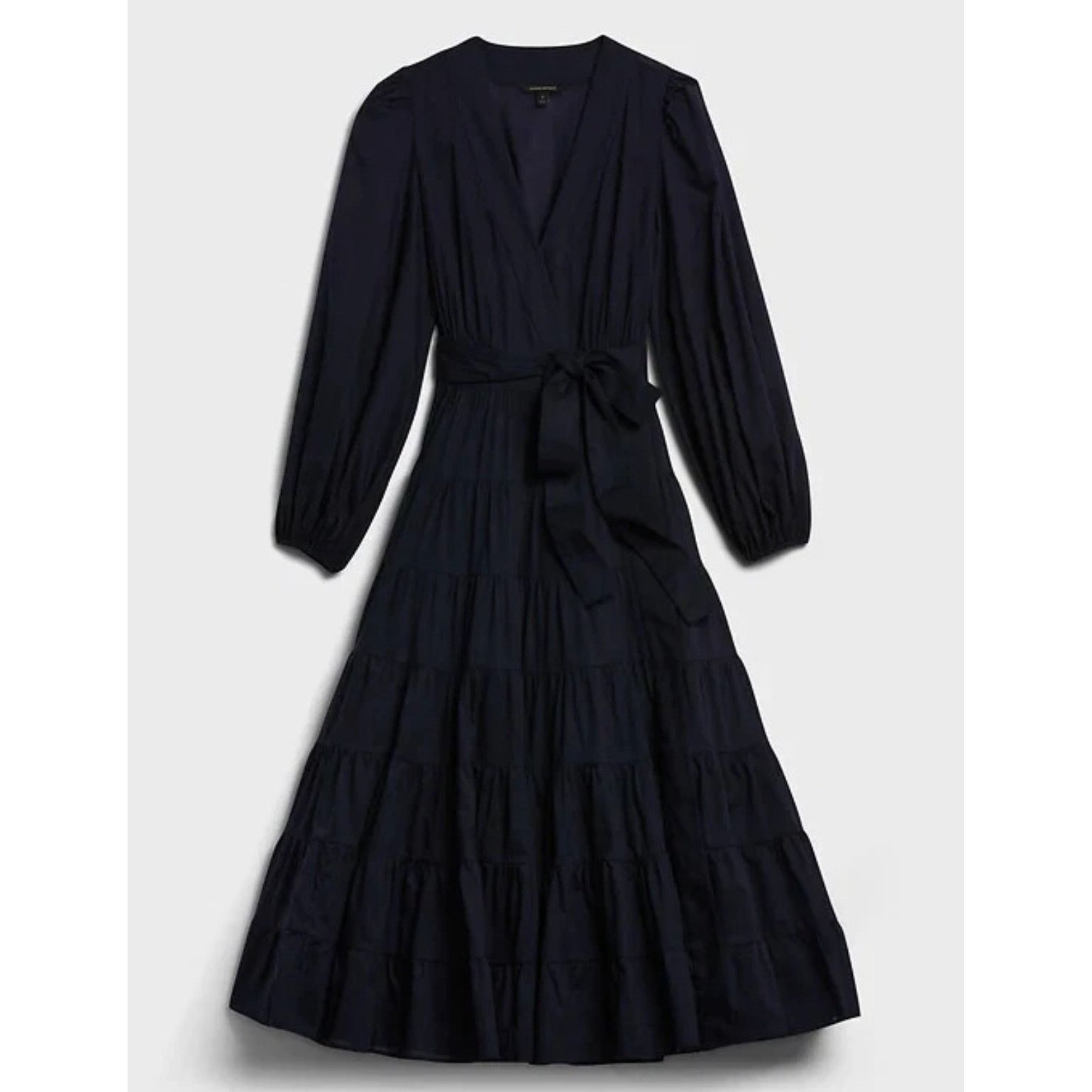 Banana Republic Banana Republic Wrap Midi Dress Soft 100% Cotton Sz 6 Size M / US 6-8 / IT 42-44 - 3 Thumbnail