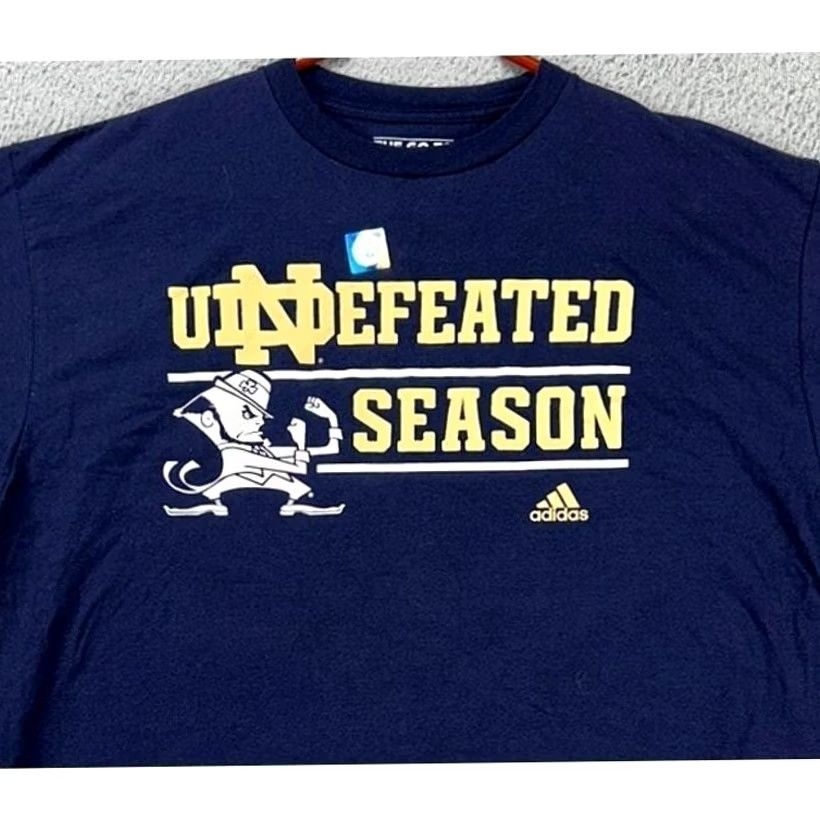 Adidas Adidas Notre Dame Fighting Irish T-Shirt Mens XL Navy Blue The Go-To Tee NEW Size US XL / EU 56 / 4 - 2 Thumbnail