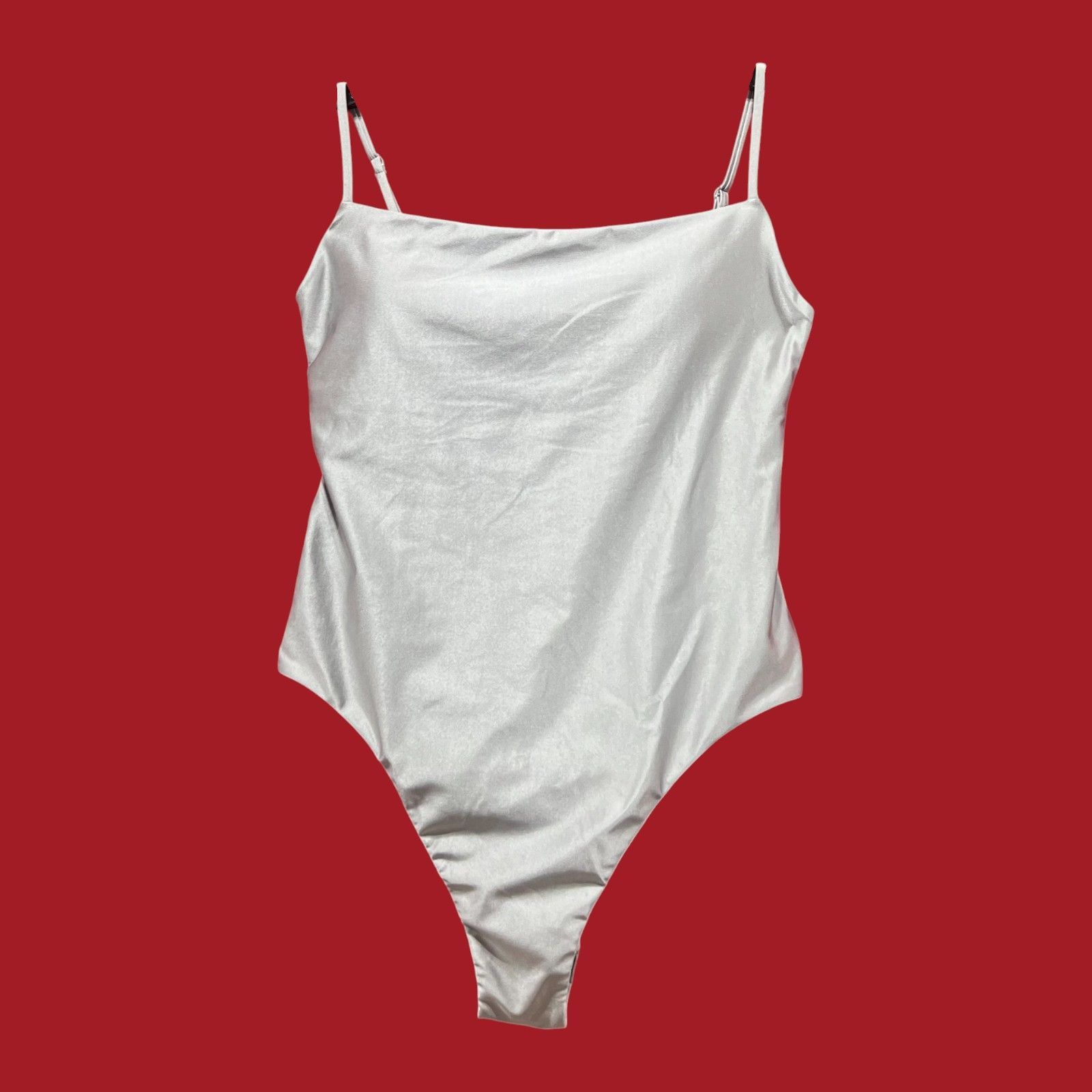 Other Shade & Shore - Women's Square Neck High Leg Cheeky Swimsuit Size ONE SIZE - 3 Thumbnail