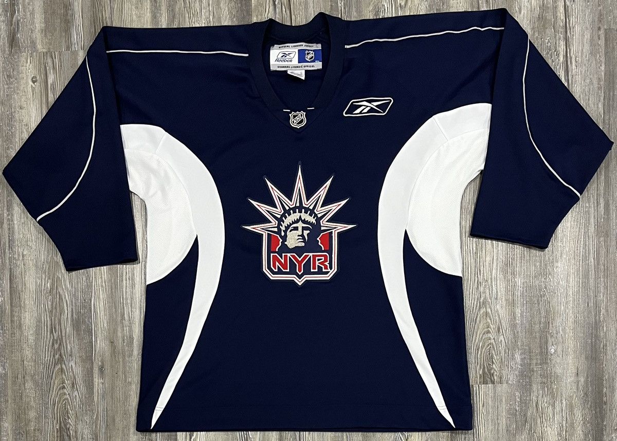 New York Rangers Blue newest Statue of Liberty CCM Hockey Jersey