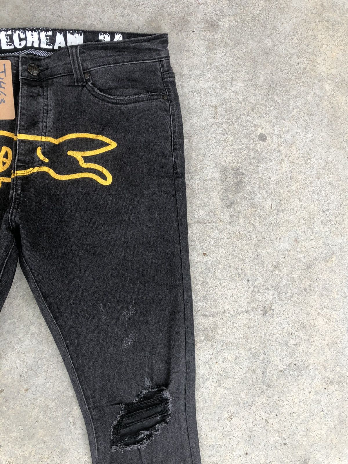 Icecream Icecream Running Dog Logo Distressed Jeans Size US 34 / EU 50 - 5 Thumbnail