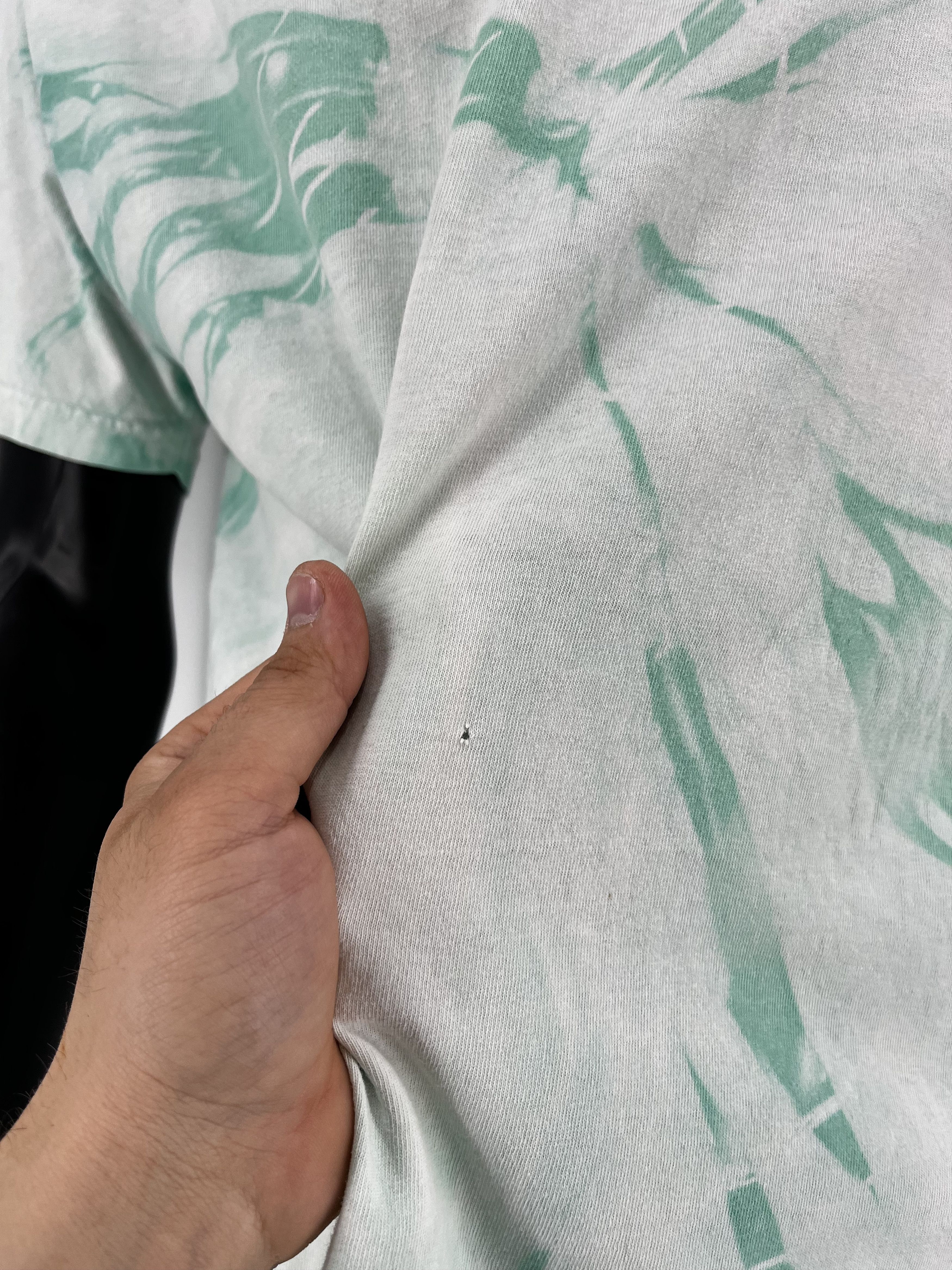 Vintage Vintage 90s Gravity Force Big Logo Full Print Tie-Dye Shirt Size US L / EU 52-54 / 3 - 9 Thumbnail