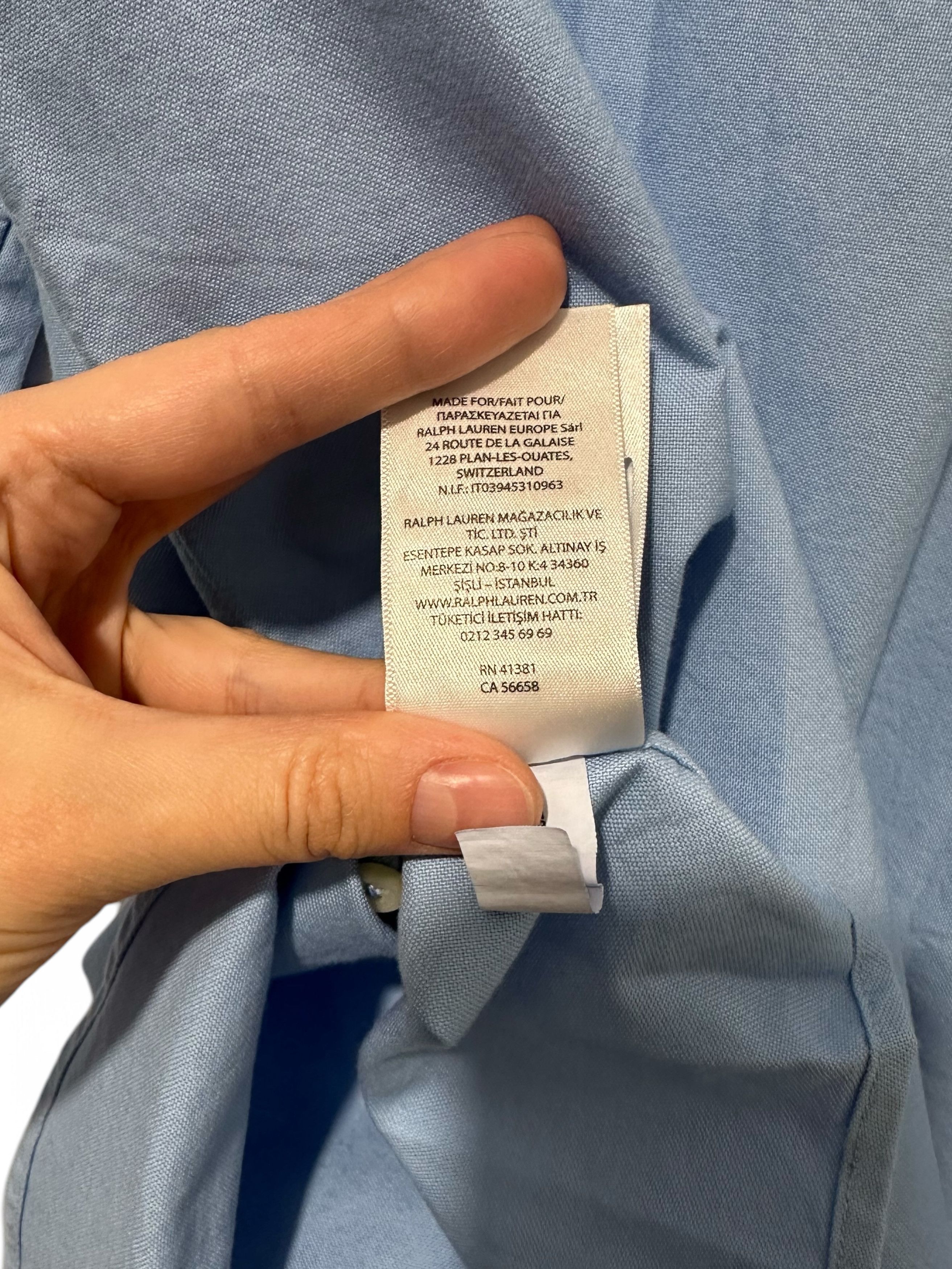 Polo Ralph Lauren Polo Ralph Laurent Baby Blue Oxford Long Sleeve Shirt Size US XXL / EU 58 / 5 - 5 Thumbnail