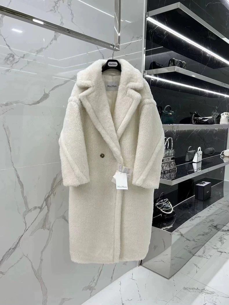 Max Mara Max Mara Teddy Bear Alpaca Blend Coat Size XS / US 0-2 / IT 36-38 - 2 Thumbnail