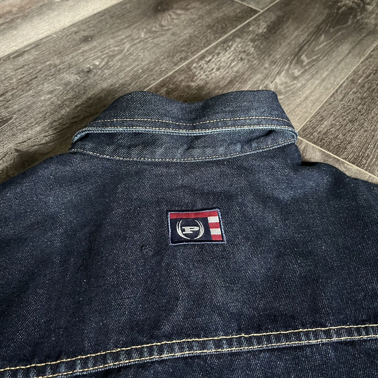 Phat Farm Vintage 1990s Phat Farm Denim Trucker Rap Jean Jacket Baggy Size US XXL / EU 58 / 5 - 8 Thumbnail