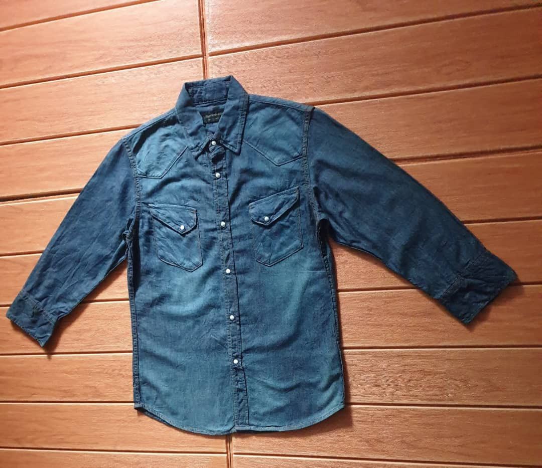 If Six Was Nine 💥3 quater blue colour Nano Uni western shirt Size US S / EU 44-46 / 1 - 5 Thumbnail