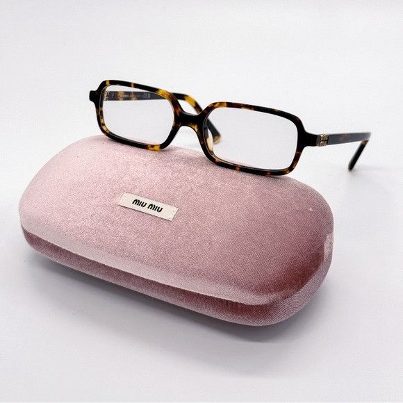 Miu Miu NEW MIU MIU EYEGLASSES, HAVANA BROWN WOMEN EYEWEAR MIU MIU M Size ONE SIZE - 1 Thumbnail