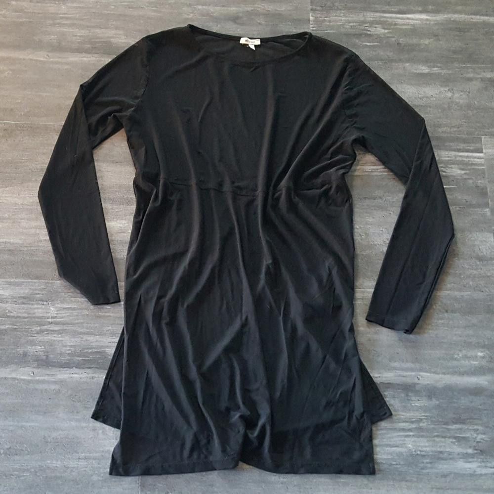 Designer Black Sheer Melville Long Sleeve Midi Size ONE SIZE - 1 Thumbnail