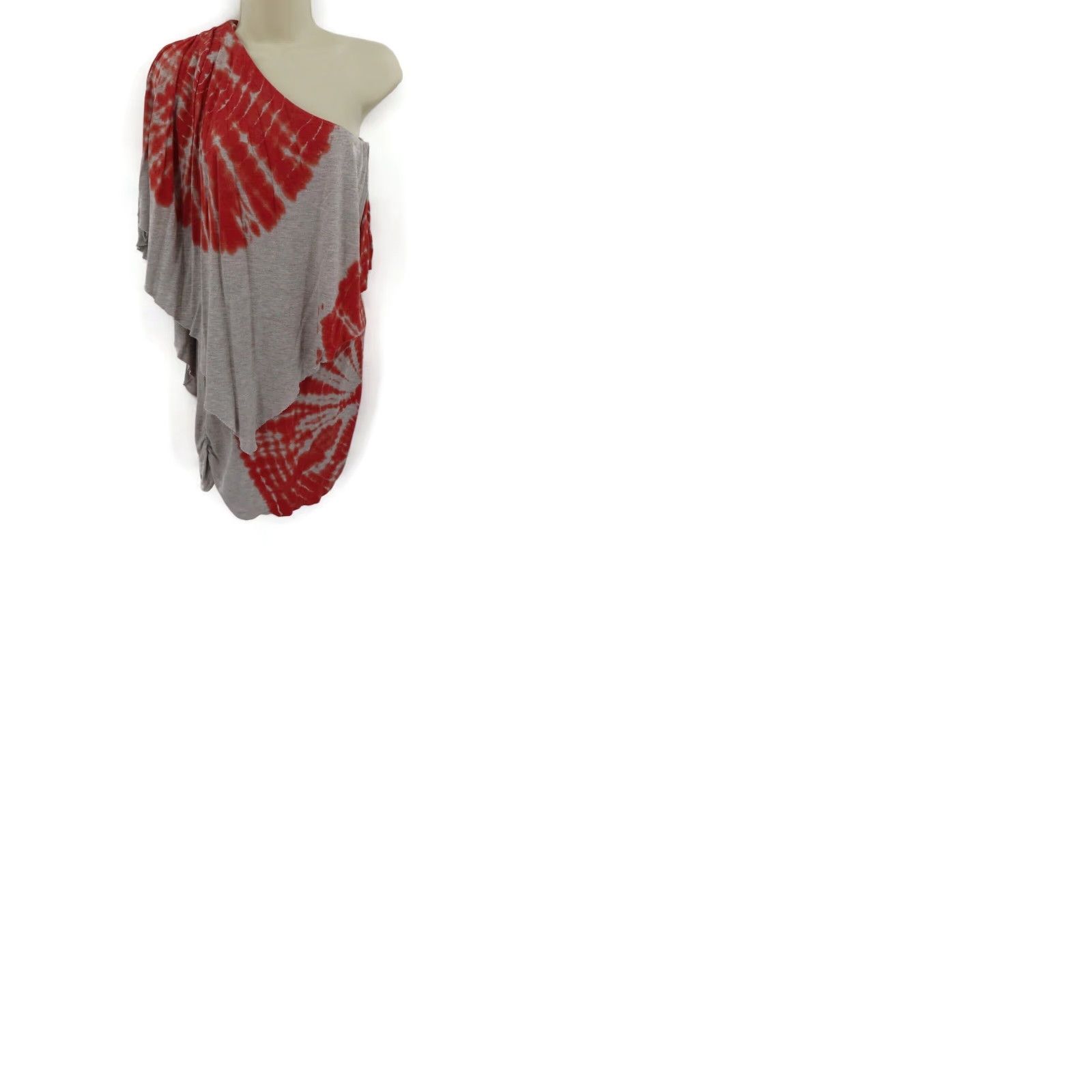 Young Fabulous & Broke Young Fabulous & Broke Dress XS Women Gray Tie Dye One Shoulder T-Shirt Dress Bohemian Casual Short Size XS / US 0-2 / IT 36-38 - 9 Thumbnail