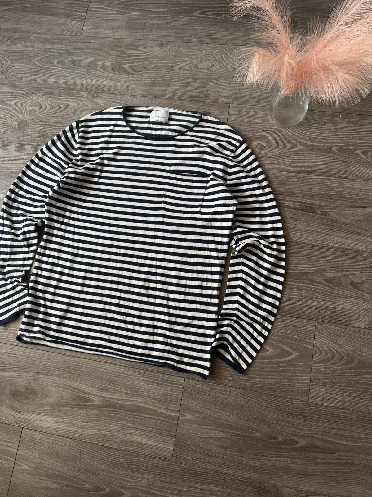 Japanese Brand × Samsoe Samsoe ‼️Archival Samsoe Samsoe Stripes Y2k Opium Long Sleeve Tee‼️ Size US XL / EU 56 / 4 - 5 Thumbnail