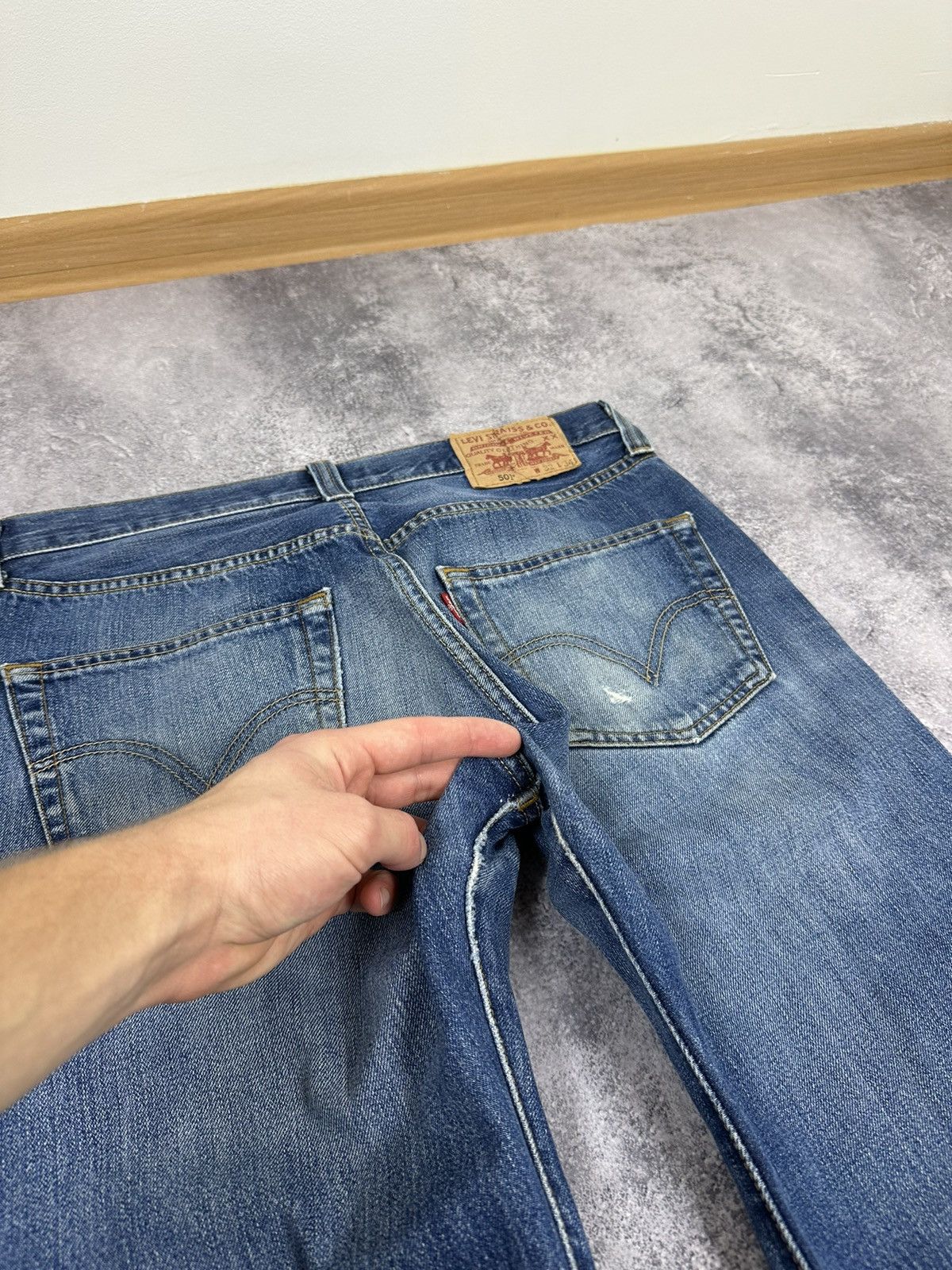 Levi's Vintage Levi's 501 Faded American Denim Baggy Hype Jeans Size US 32 / EU 48 - 12 Thumbnail