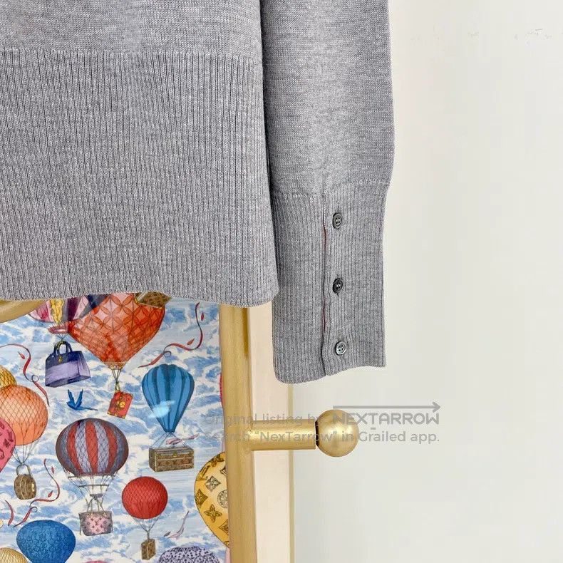 Thom Browne Thom Browne Gray Knit Cardigan Size US M / EU 48-50 / 2 - 5 Thumbnail