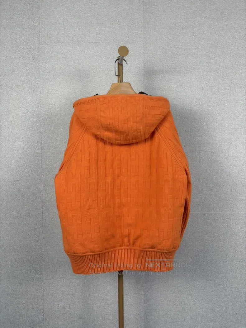 Hermes Hermes Orange Full Print H-Stripe Zipper Jacket Size XS / US 0-2 / IT 36-38 - 2 Thumbnail