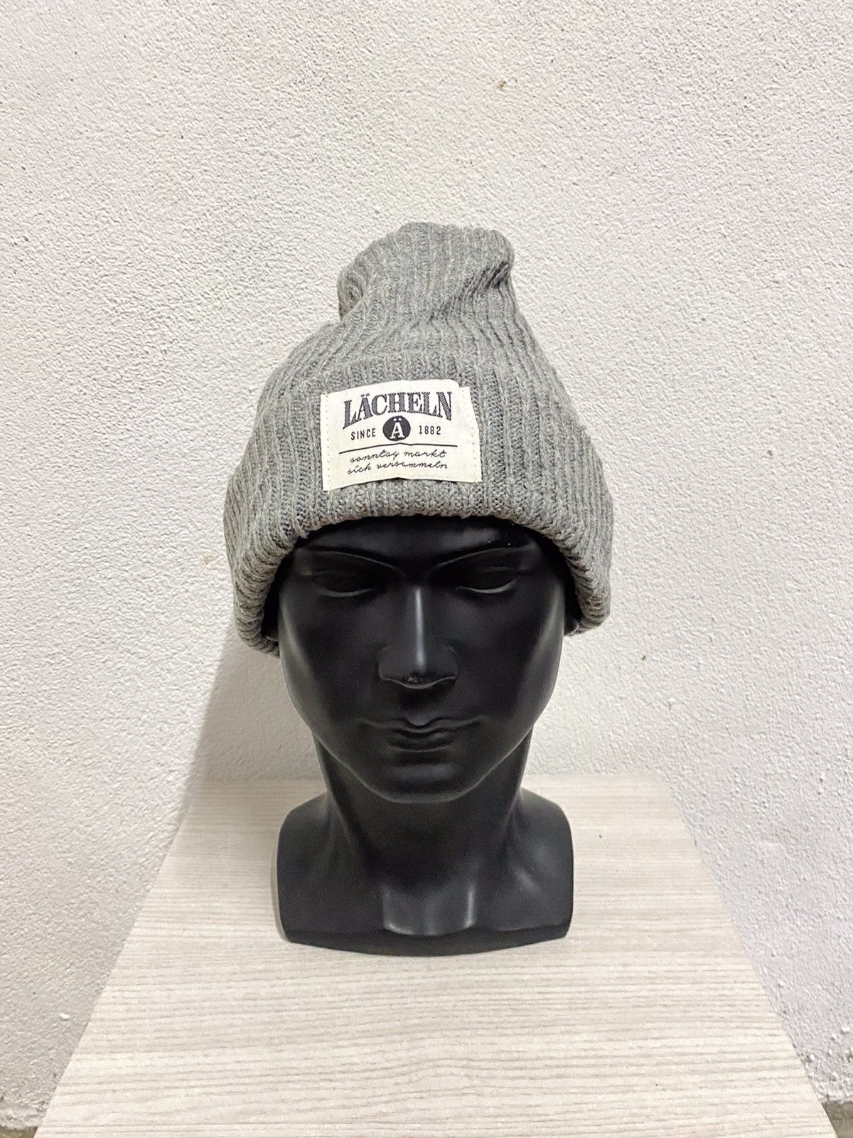 Vintage Lacheln Plain Beanie Hat Size ONE SIZE - 2 Thumbnail