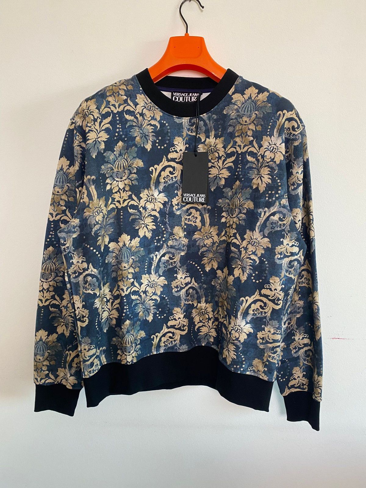 Versace Jeans Couture Tapestry Print Brushed Sweatshirt Versace Jeans Culture XL Size US XL / EU 56 / 4 - 1 Thumbnail