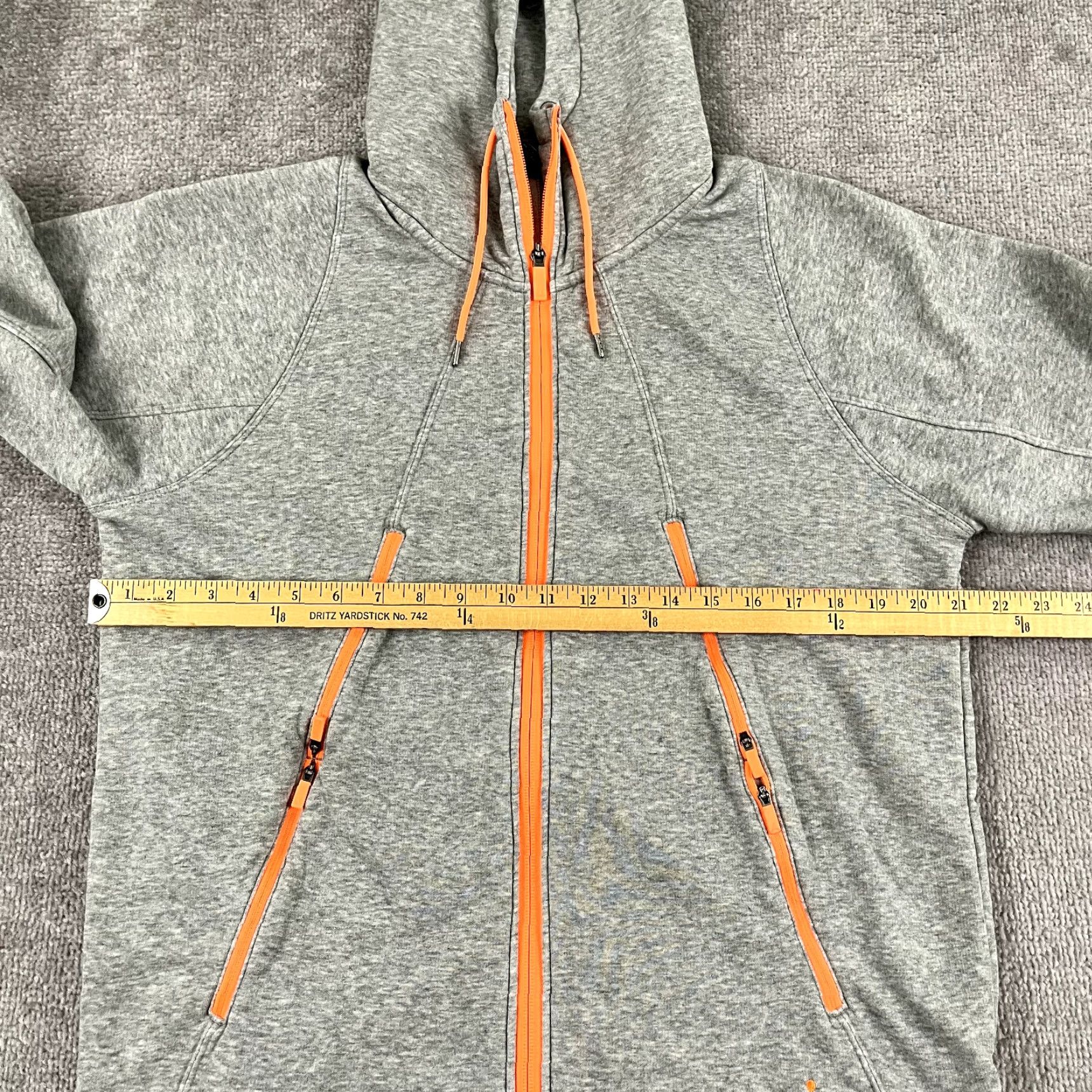 Nike JORDAN Nike Jacket Men Large Gray Full Zip Hooded Hooper Sweatshirt Basketball Fleece Pockets Zipped Pockets Regular Size L Size US L / EU 52-54 / 3 - 6 Thumbnail