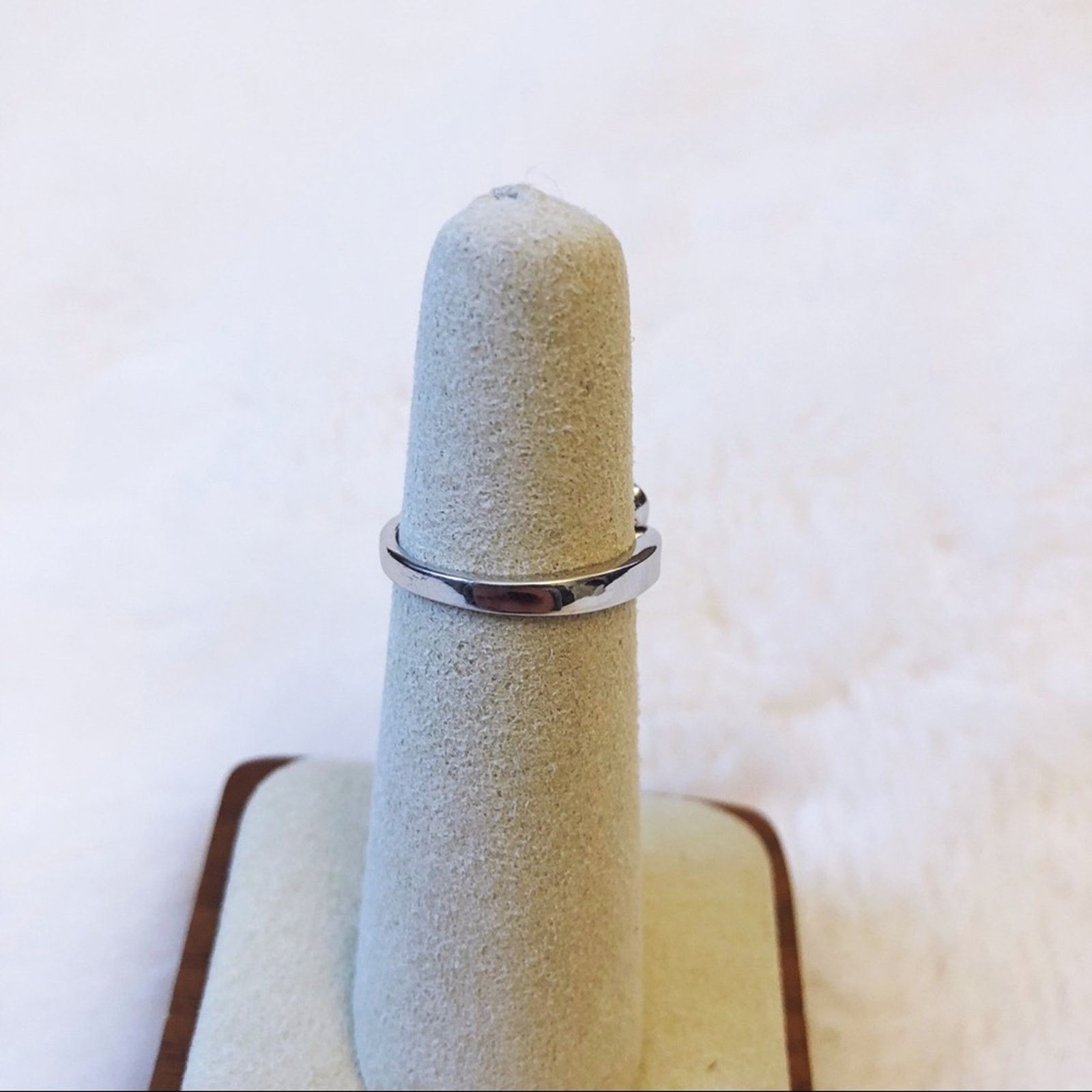 Other Silver Purple Heart Crystal Ring Size ONE SIZE - 6 Thumbnail
