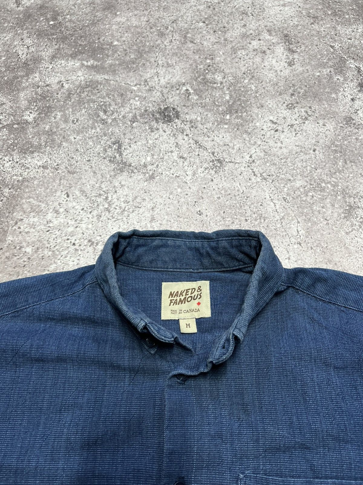 Naked & Famous Naked & Famous Denim Indigo Button Up Long Sleeve Shirt M Size US M / EU 48-50 / 2 - 7 Thumbnail