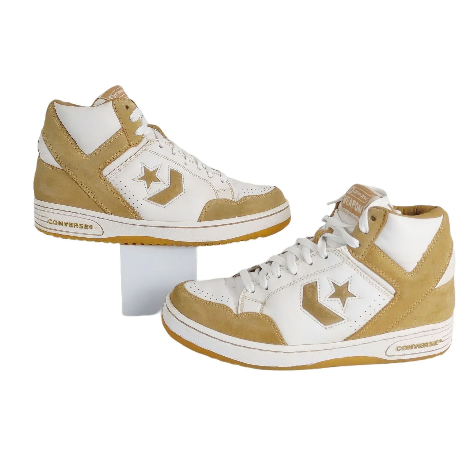 Converse Vtg Converse Weapon Men's 8.5 Leather High Top Sneakers Tan Size US 8.5 / EU 41-42 - 1 Thumbnail