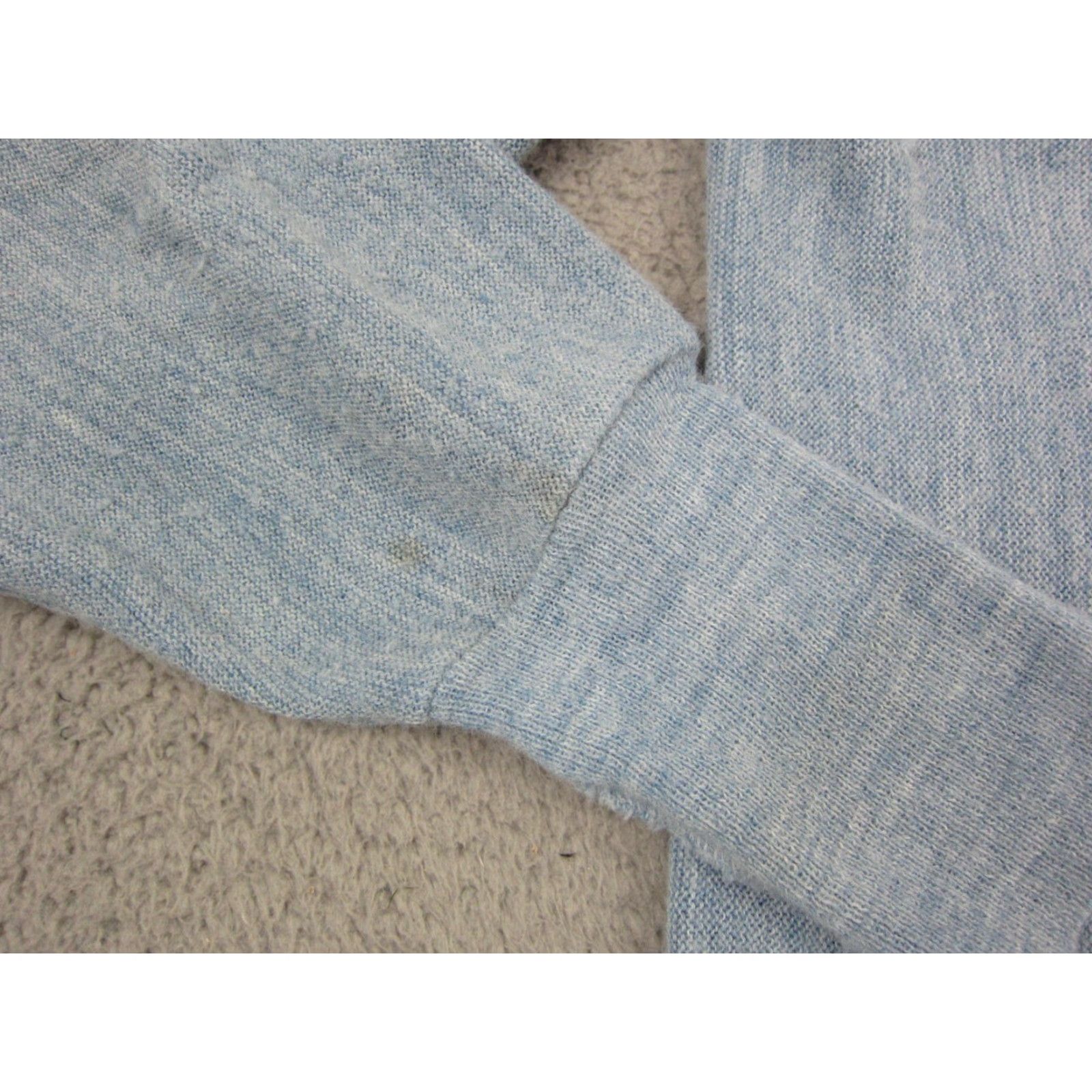 JCPenney VINTAGE J.C. Penney Cardigan Mens XL Sweater Blue 50s 60s Classic 80s 90s All Seasons Knit Long Sleeve V-Neck Button Logo Regular Size US XL / EU 56 / 4 - 5 Thumbnail