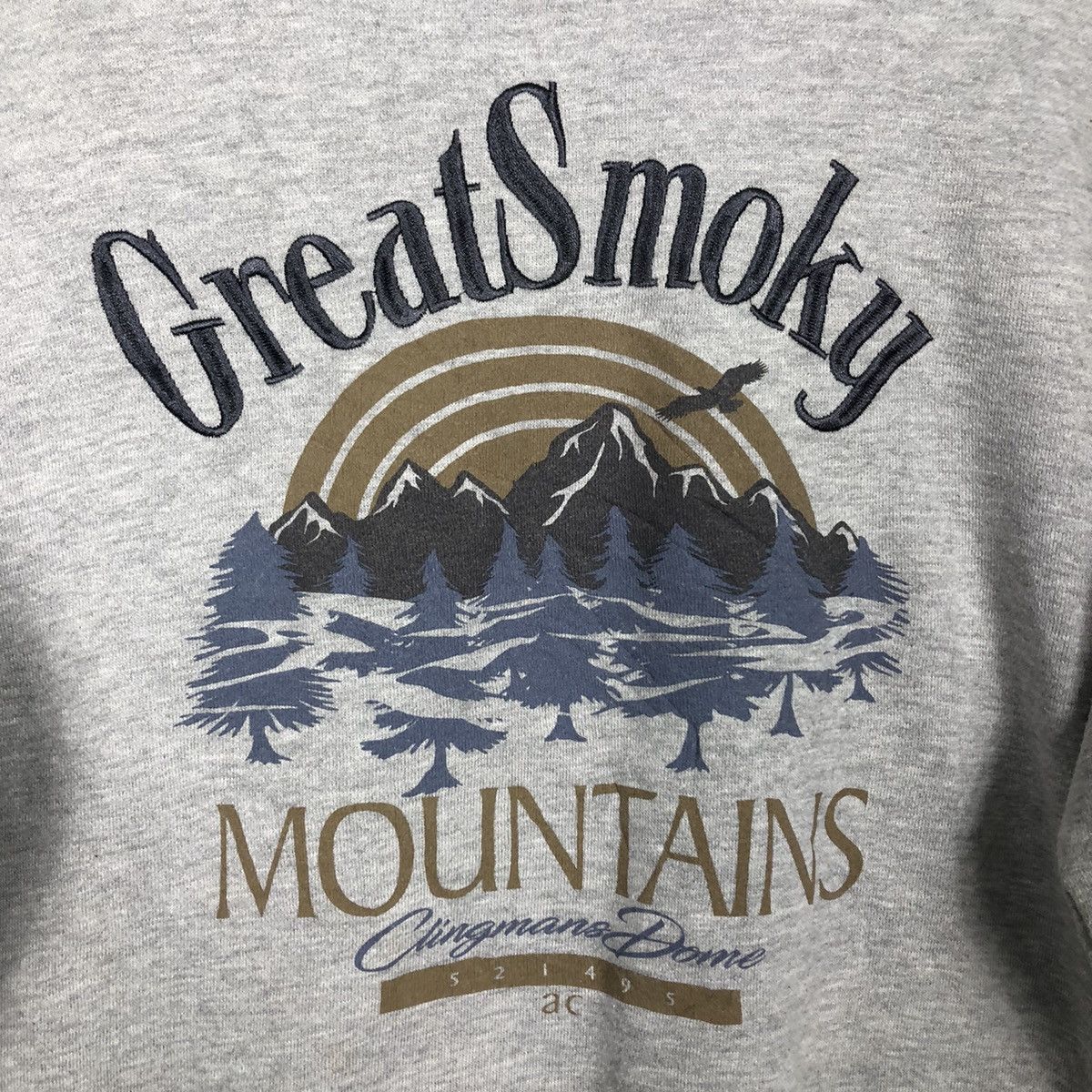 Japanese Brand 📌Vintage Sweatshirt Great Smoky Mountains Big Logo Size US L / EU 52-54 / 3 - 13 Thumbnail