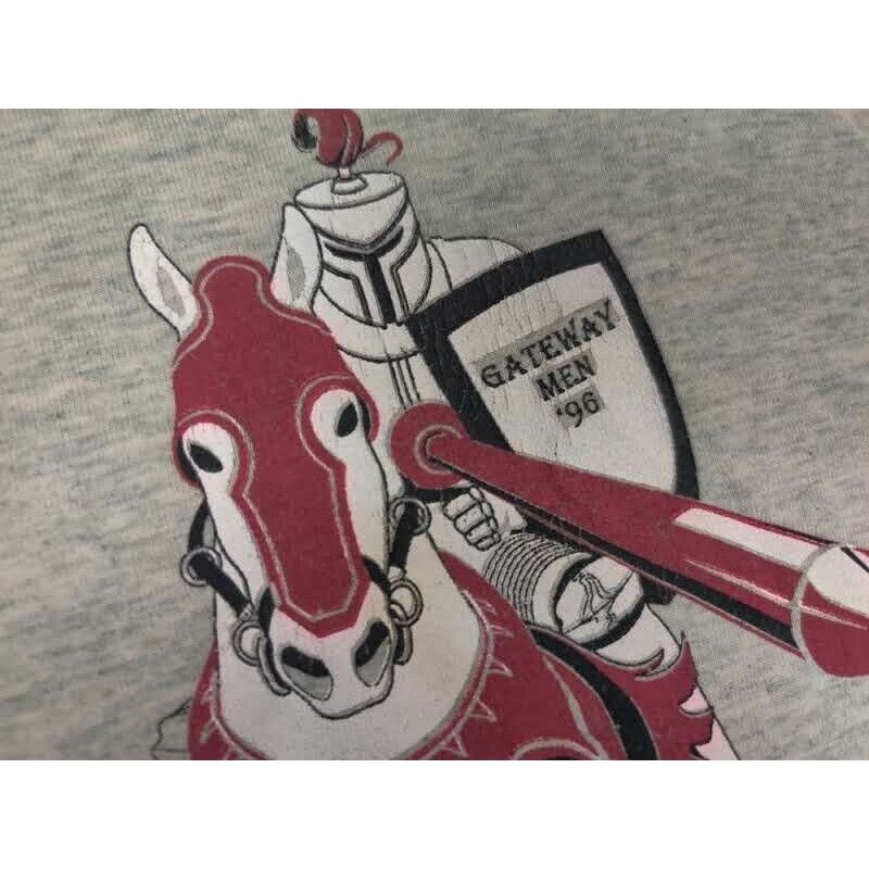 Fruit Of The Loom VINTAGE Medieval Times Shirt Adult Mens 2XL Gray Gateway Men Size US XXL / EU 58 / 5 - 2 Thumbnail