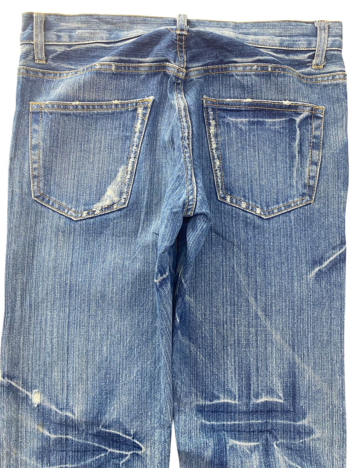 Japanese Brand Japanese Brand Blue Wash Style Straight Leg Jeans Size US 32 / EU 48 - 4 Thumbnail
