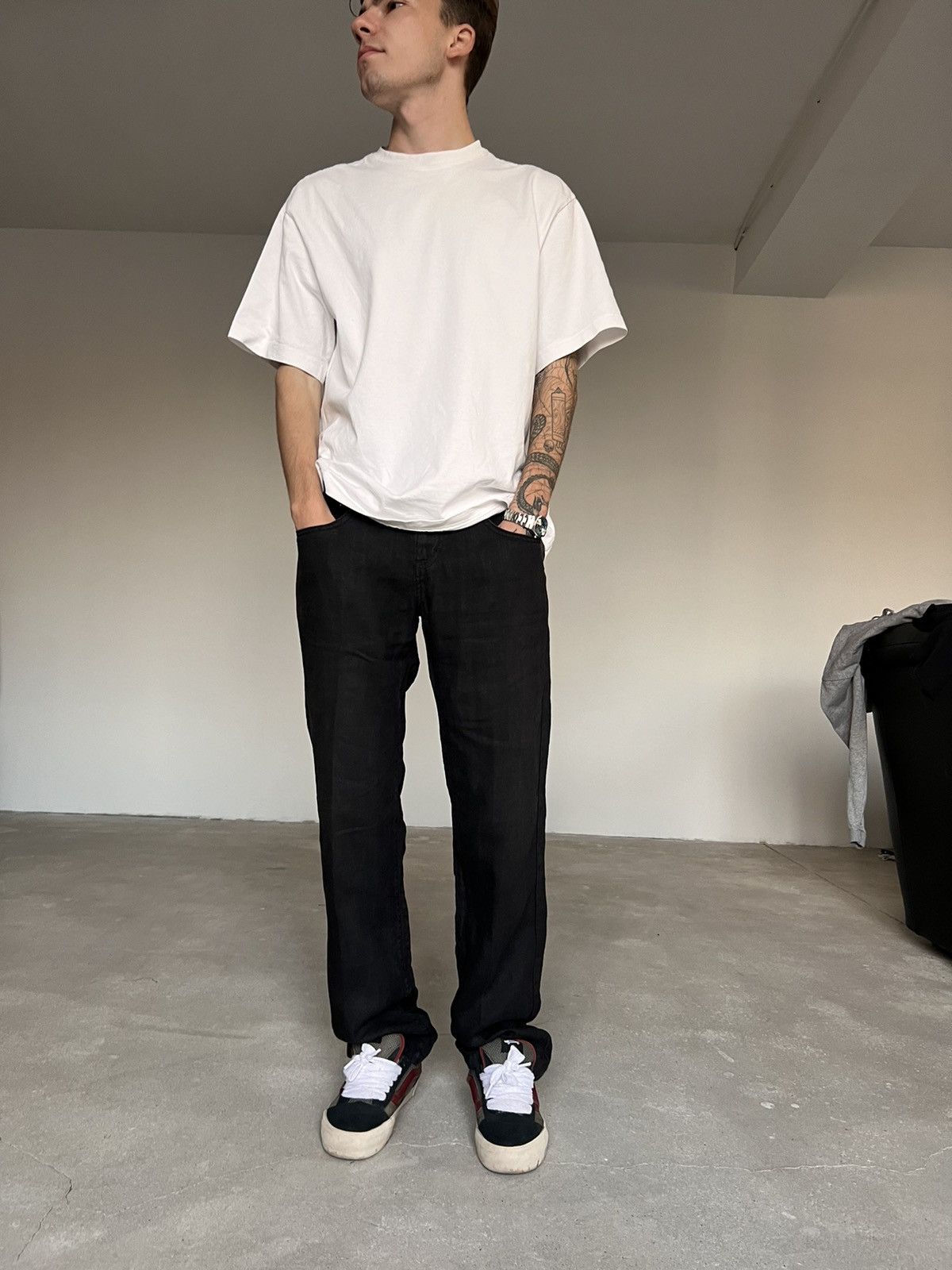 Dolce & Gabbana 90s Vintage Dolce&Gabbana Pants Linen Size US 29 - 15 Thumbnail